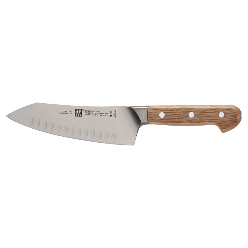 Zwilling JA Henckels Pro Rocking Hollow Edge Santoku Knife, 7 in